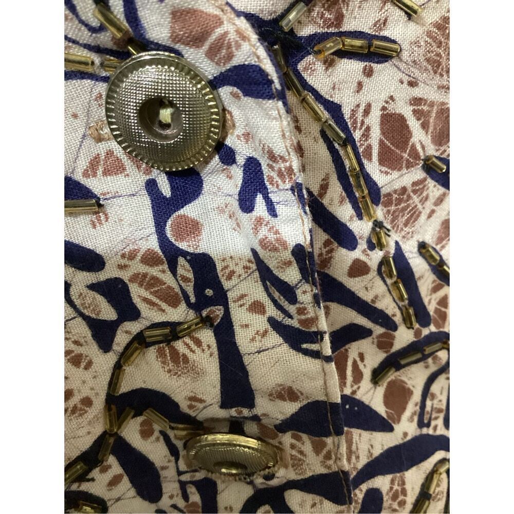 Vintage Creazioni Effect Beaded Vest Top M - Picture 7 of 9
